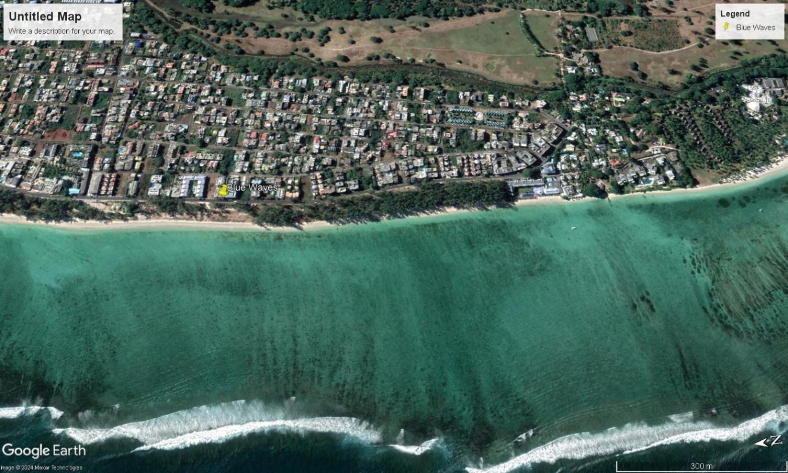 Blue Waves Beachfront Penthouse Flic-en-Flacq Buitenkant foto